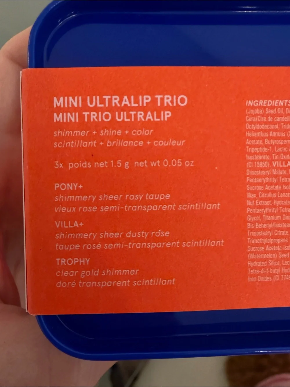 Glossier Mini Ultralip Trio Set Holiday Gift Set, 3-Piece NEW LIMITED EDITION